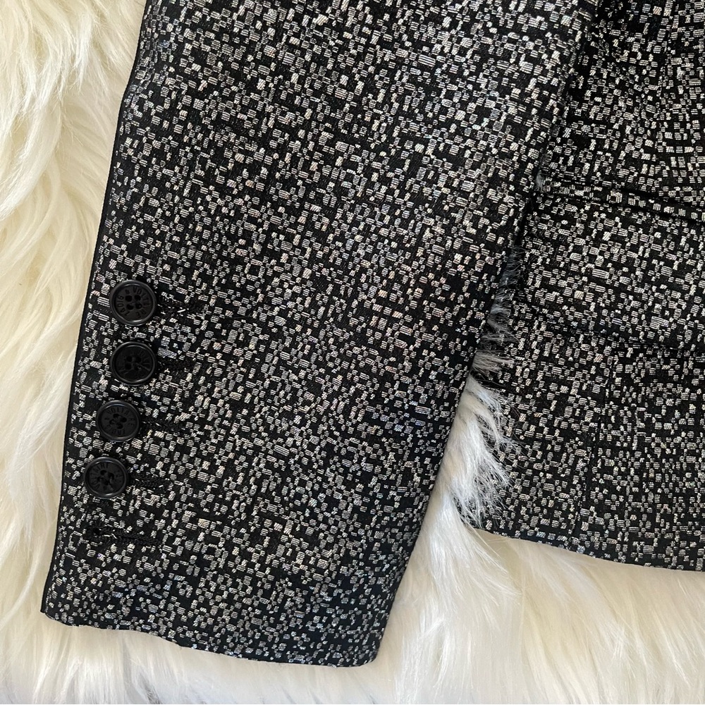 Zadig & Voltaire Vegas Pixel Deluxe Silver Jacket - Picture 6 of 16